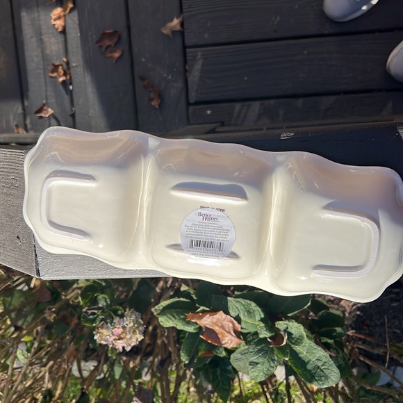 CHRISTMAS dish winter forest 3 section server - Picture 7 of 16